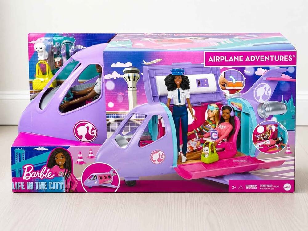 NEW Barbie Airplane Adventures Playset + Pilot Doll & 15+ Accessories
